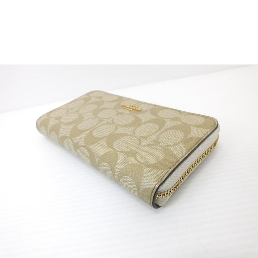 COACH コーチ/シグネチャーラウンドファスナー長財布/B2280//C44**/Aランク/88