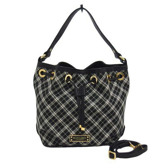 BLUE LABEL CRESTBRIDGE ブルーレーベルクレストブリッジ/チェック柄巾着ショルダーバッグ//ABランク/04