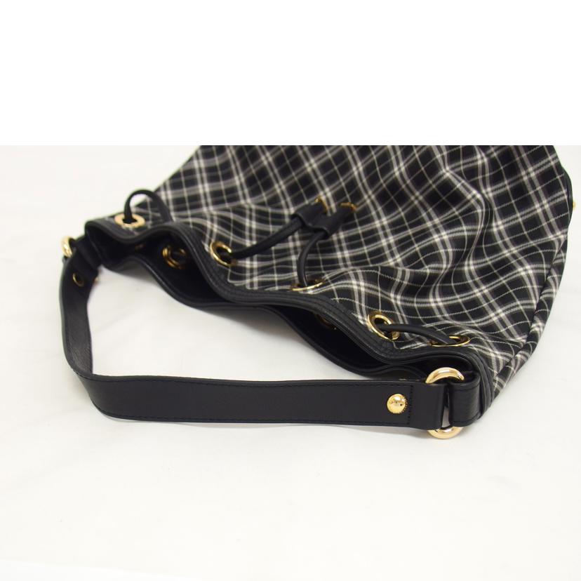 BLUE LABEL CRESTBRIDGE ブルーレーベルクレストブリッジ/チェック柄巾着ショルダーバッグ//ABランク/04