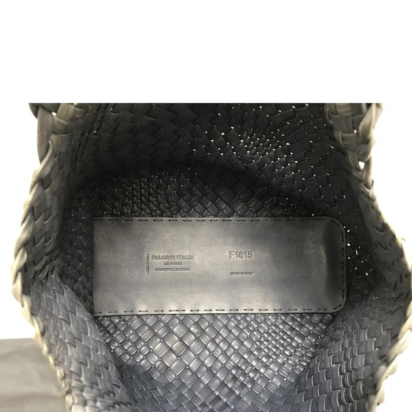 FALORNI TIALIA ファロルニ/イントレチャート メッシュレザー トートバッグ/F1615//Bランク/51