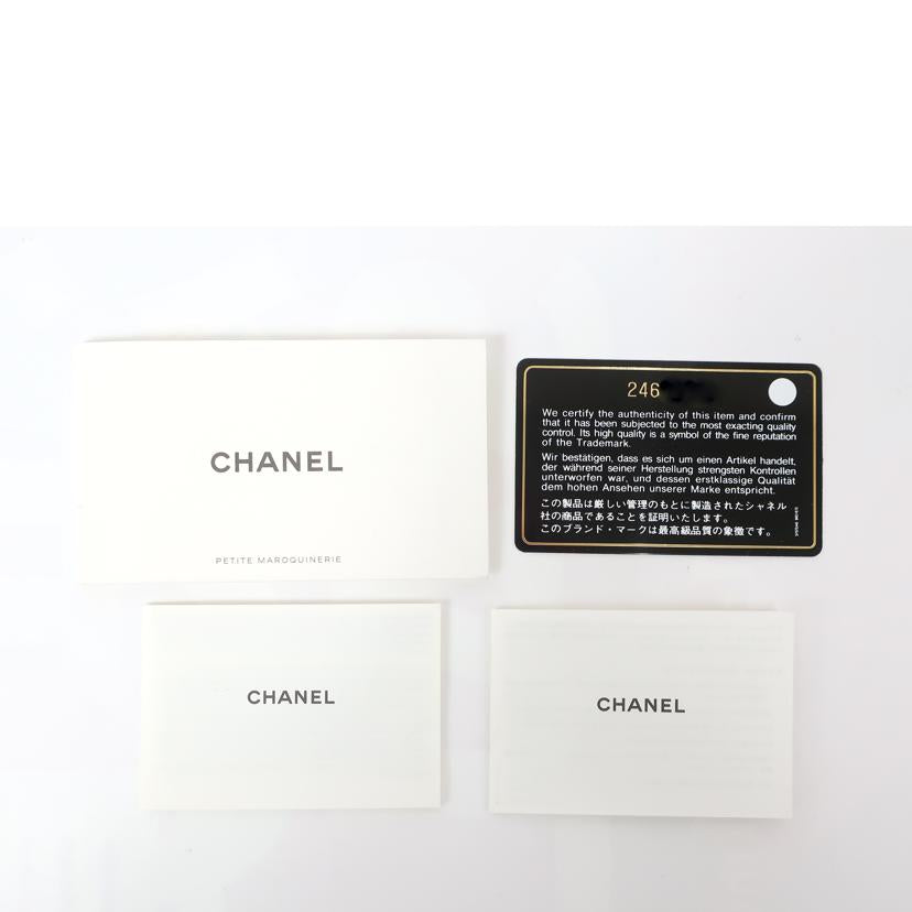 CHANEL シャネル/キャビアスキン 二つ折り財布 ピンク//ABランク/65