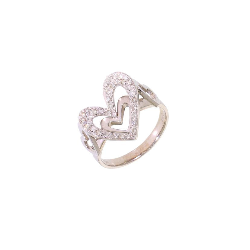 K18WGダイヤリング0.30ct //ABランク/78