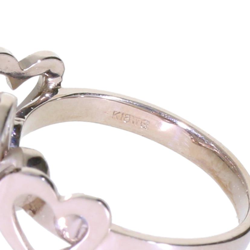 K18WGダイヤリング0.30ct //ABランク/78