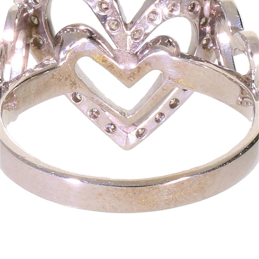 K18WGダイヤリング0.30ct //ABランク/78