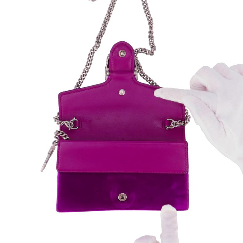 GUCCI グッチ/ディオニュソス スーパーミニベルベットショルダーバッグ/476432//214*/ABランク/24