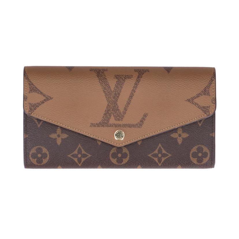 LV ルイヴィトン/ポルトフォイユ・サラ/モノグラムジャイアントリバース/M80726//RFI*/Aランク/75
