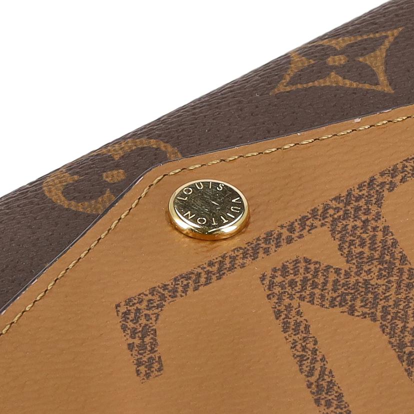 LV ルイヴィトン/ポルトフォイユ・サラ/モノグラムジャイアントリバース/M80726//RFI*/Aランク/75