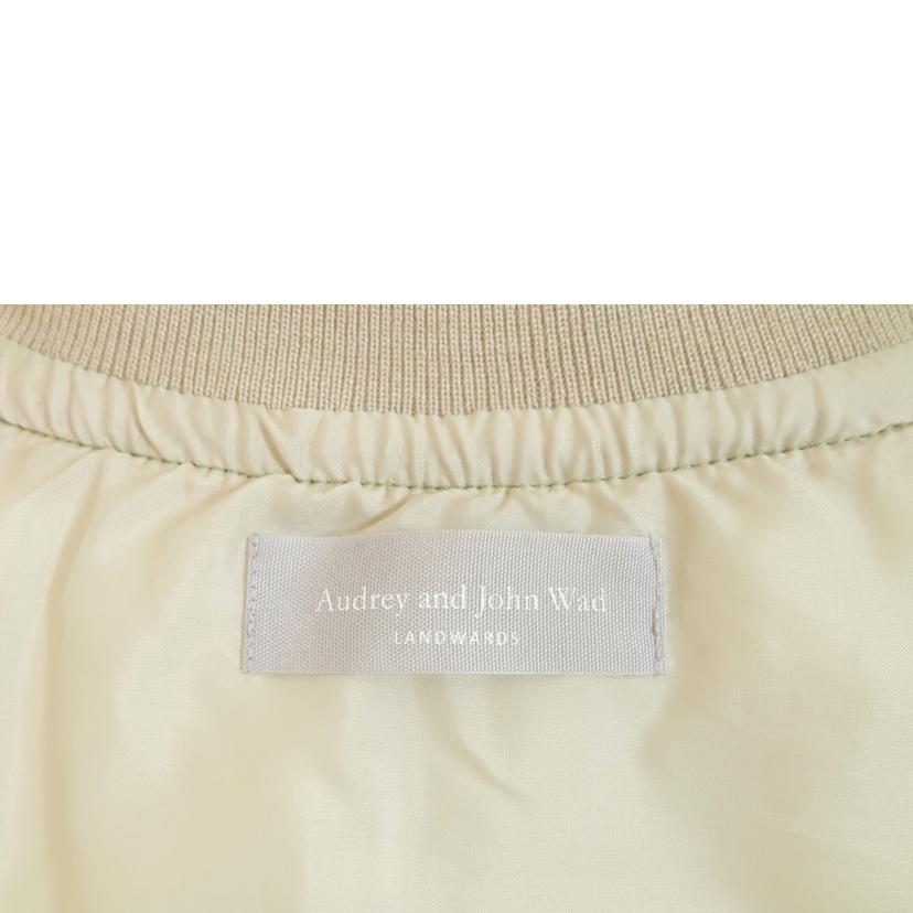 Audrey and John Wad オードリー&ジョンワッド/ コットンシルク厚中わたMA-1ジャケット ブルゾン/H9501//Bランク/71