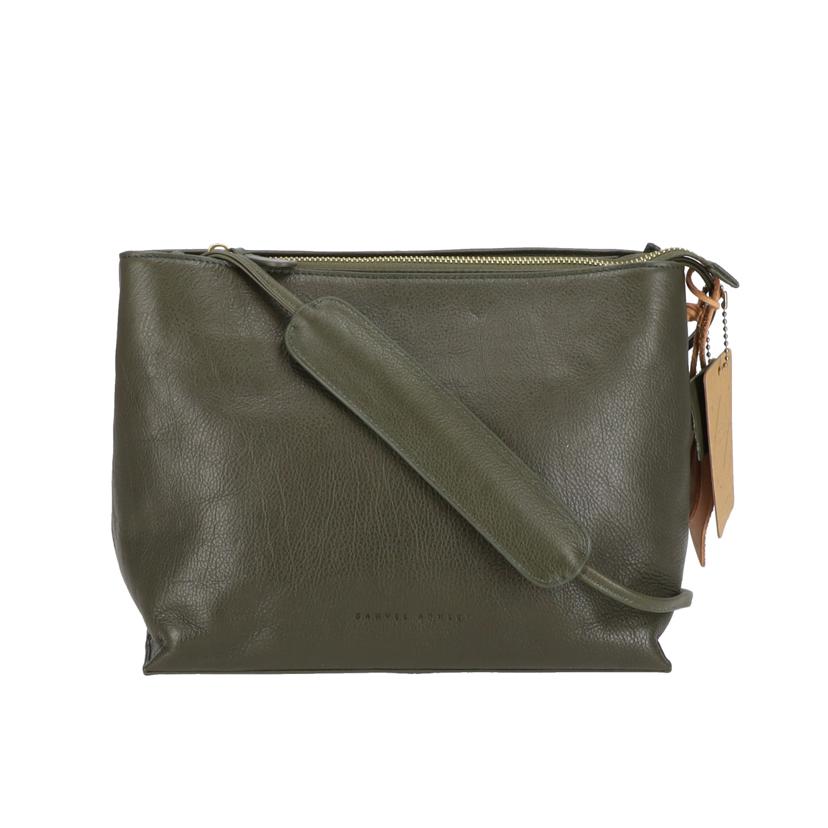 SAMUEL ASHLEY サミュエル・アシュレイ/Martha-Olive レザーショルダーバッグ/SA-B5014OLI//Sランク/05