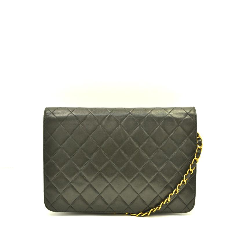 CHANEL シャネル/ヴィンテージ/マトラッセ/プッシュロックラムチェーンショルダー //341****/Bランク/75