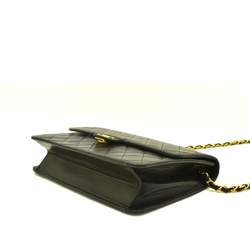 CHANEL シャネル/ヴィンテージ/マトラッセ/プッシュロックラムチェーンショルダー //341****/Bランク/75