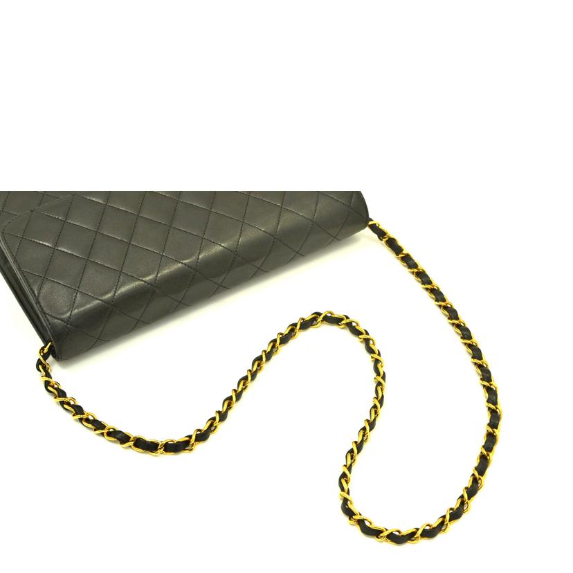 CHANEL シャネル/ヴィンテージ/マトラッセ/プッシュロックラムチェーンショルダー //341****/Bランク/75