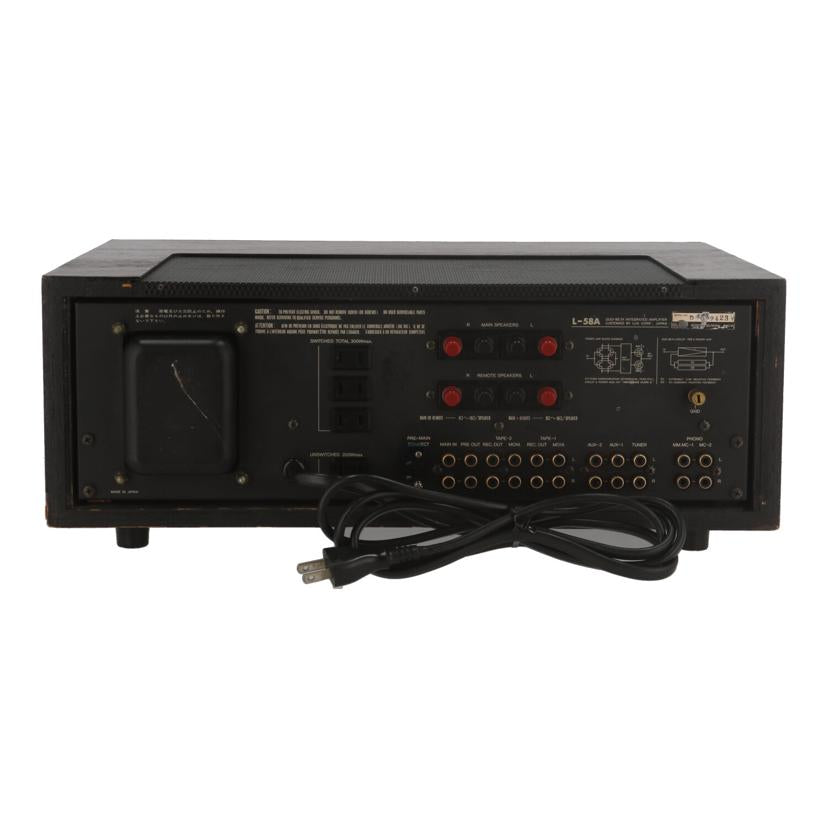 LUXMAN ラックスマン /プリメインアンプ/L-58A//D0--2423/Bランク/05