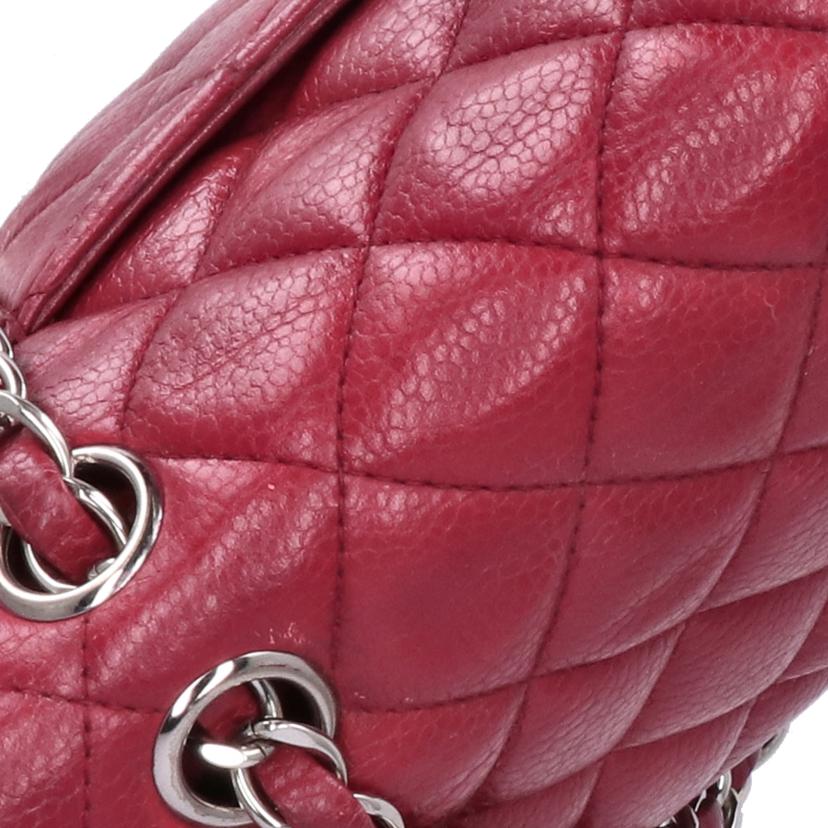 CHANEL シャネル/マトラッセ/キャビアスキンWフラップチェーンショルダー/レッド/A01112//169*****/ABランク/75