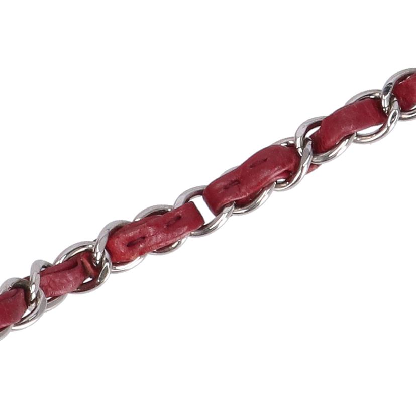 CHANEL シャネル/マトラッセ/キャビアスキンWフラップチェーンショルダー/レッド/A01112//169*****/ABランク/75