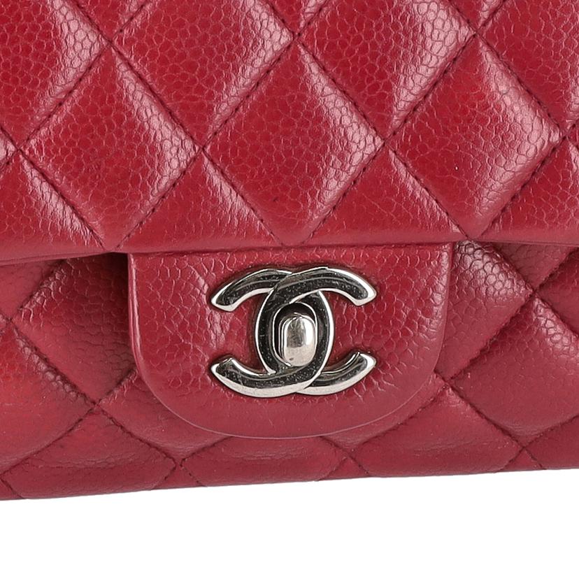 CHANEL シャネル/マトラッセ/キャビアスキンWフラップチェーンショルダー/レッド/A01112//169*****/ABランク/75