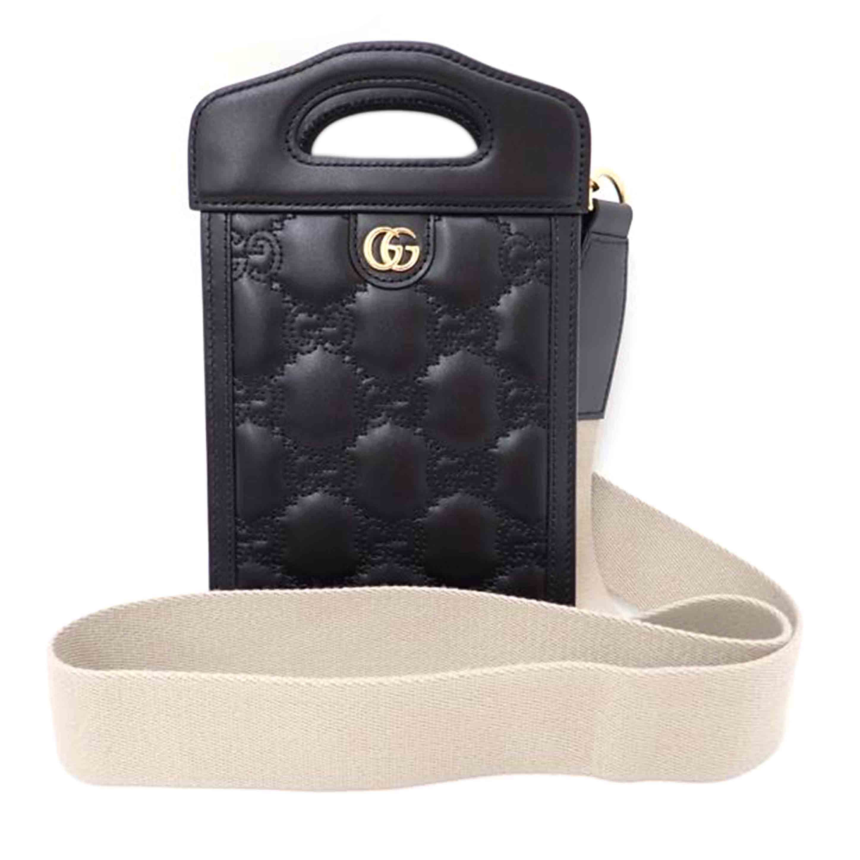GUCCI グッチ/GGマトラッセミニトップハンドルショルダー/ブラック/723776//524***/SAランク/69