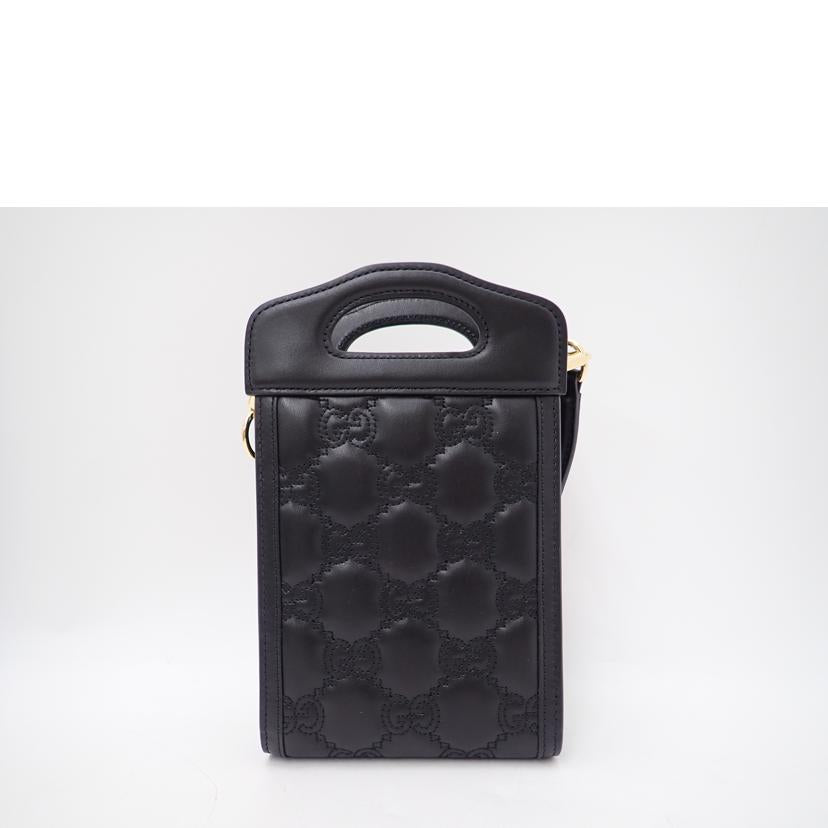 GUCCI グッチ/GGマトラッセミニトップハンドルショルダー/ブラック/723776//524***/SAランク/69