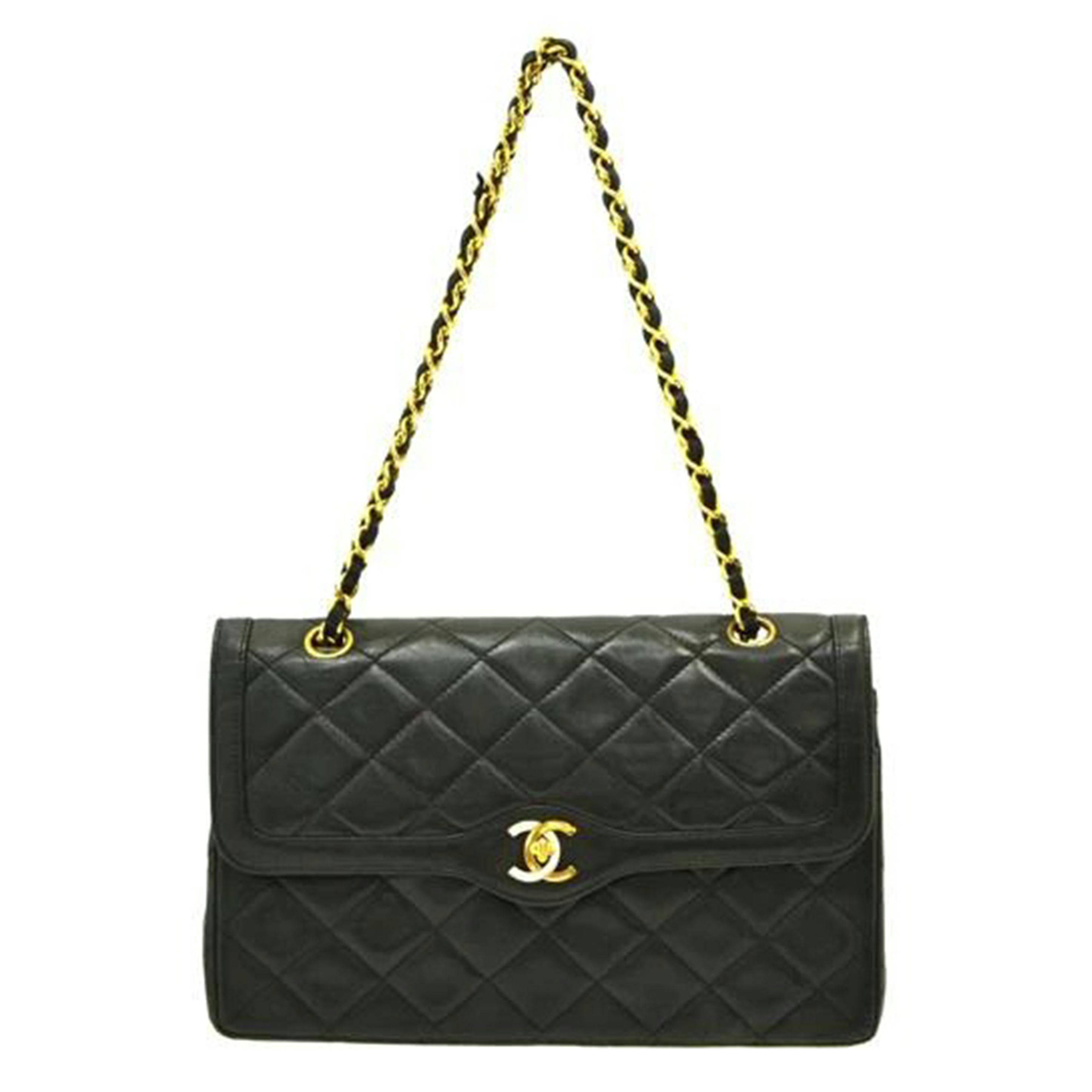 CHANEL シャネル/ヴィンテージ/パリ限定マトラッセチェーンショルダー//076****/Bランク/75