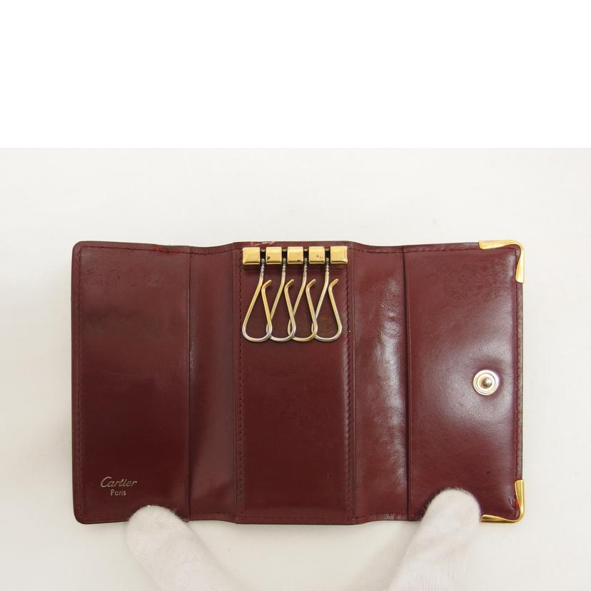 Cartier カルティエ/マストライン/4連キーケース/ボルドー//Bランク/04