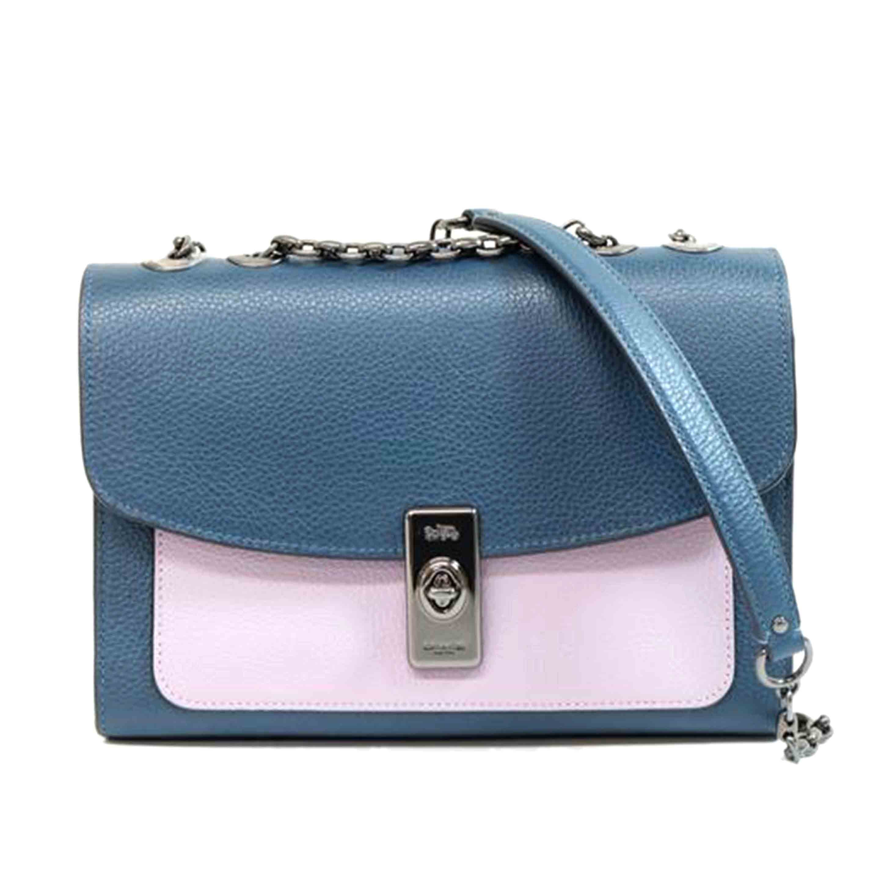 COACH コーチ/レザーチェーンショルダー/C2807//L20**/Aランク/71