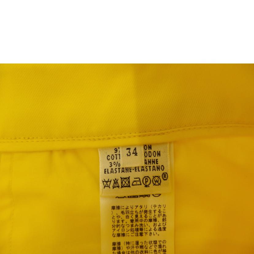 HERMES エルメス/◇HERMES ロールアップパンツ/イエロー//ABランク/82