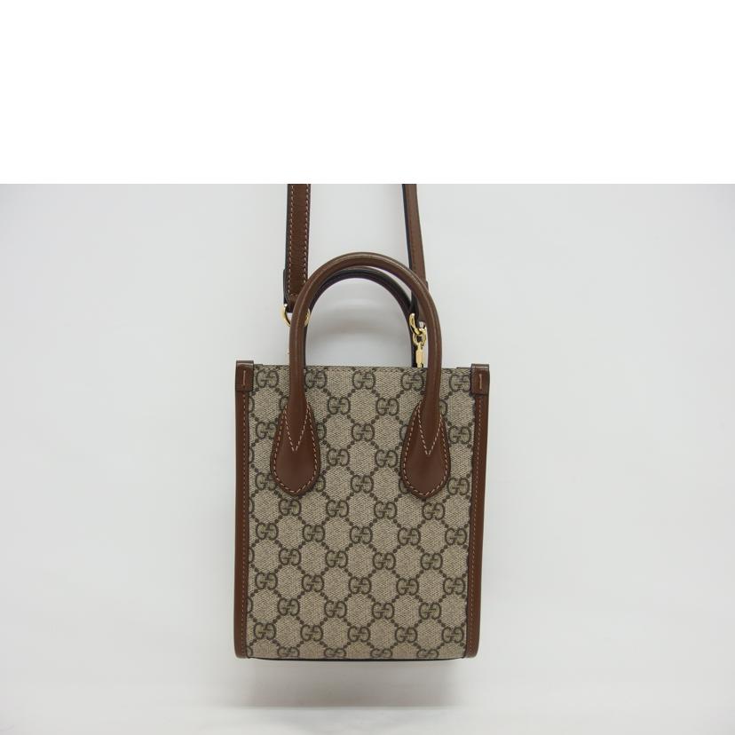 GUCCI グッチ 2wayショルダー/インターロッキングG 2wayミニトートバッグ/671623//525***/Aランク/04