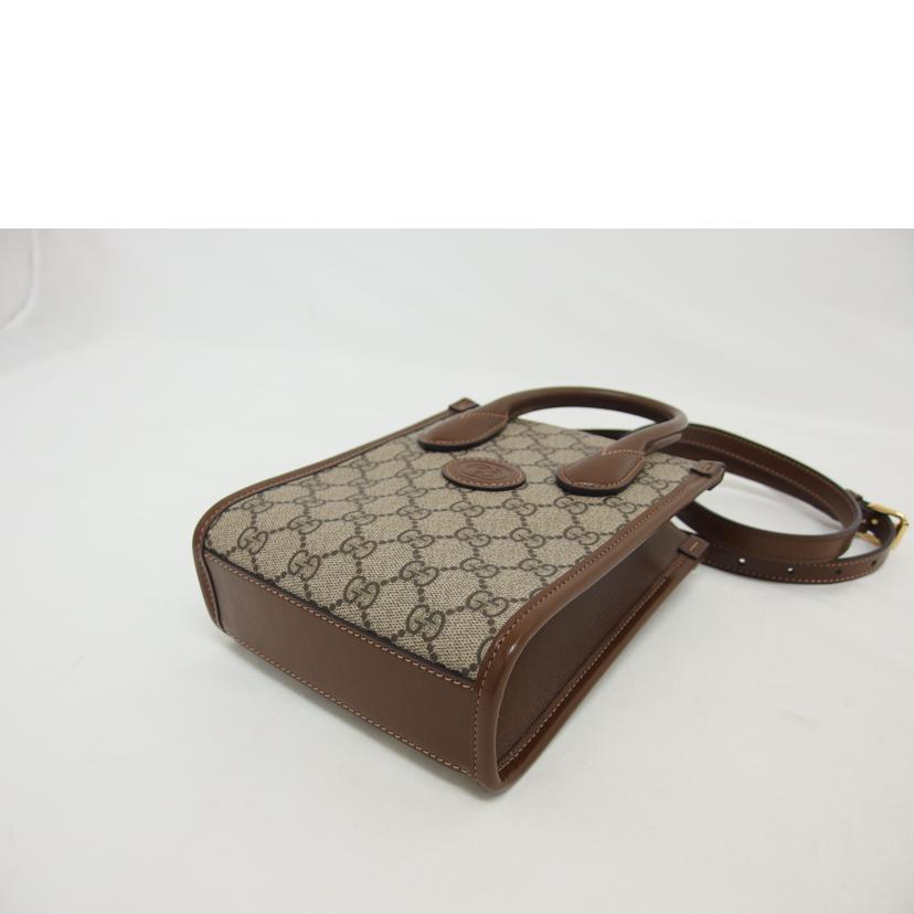 GUCCI グッチ 2wayショルダー/インターロッキングG 2wayミニトートバッグ/671623//525***/Aランク/04