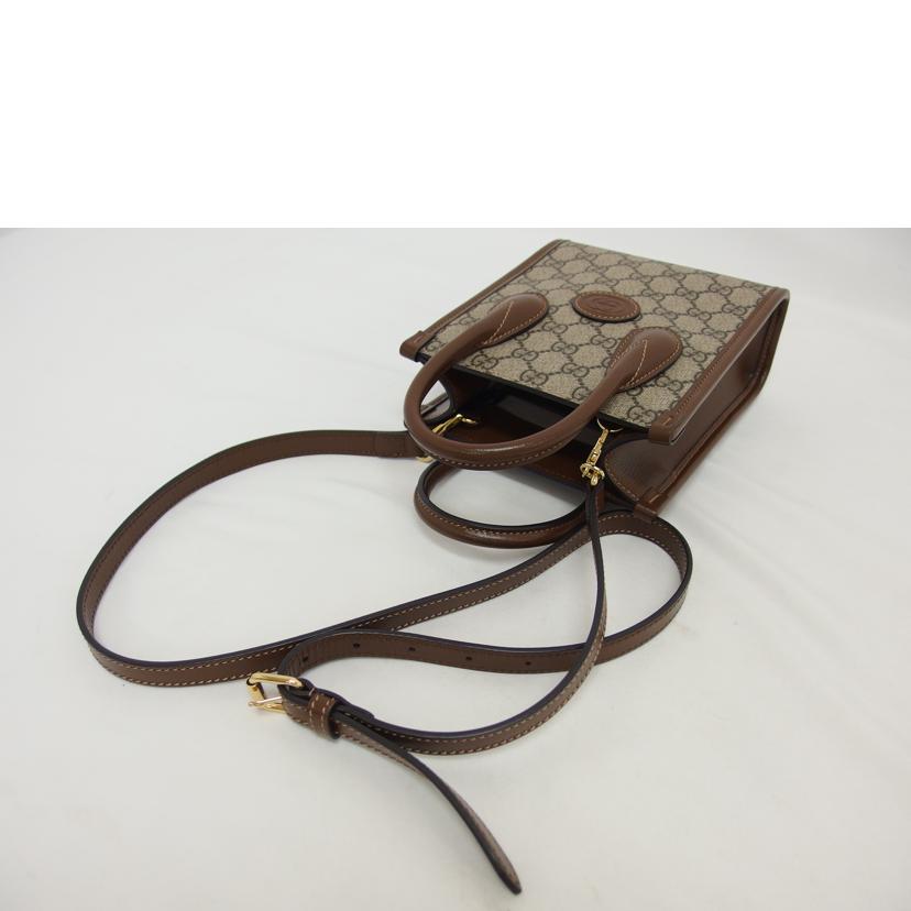 GUCCI グッチ 2wayショルダー/インターロッキングG 2wayミニトートバッグ/671623//525***/Aランク/04