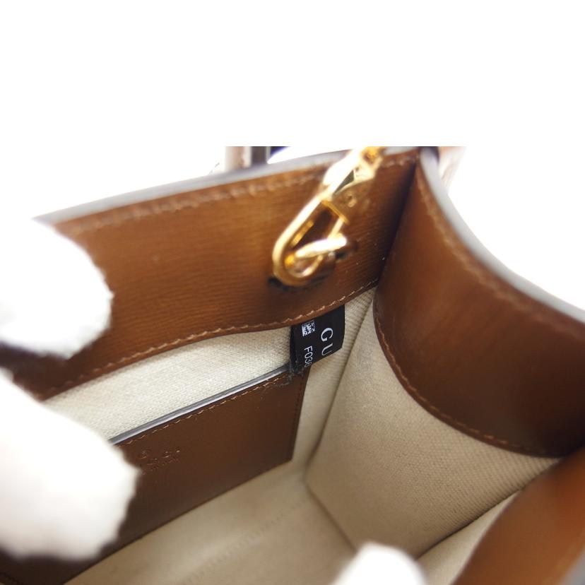 GUCCI グッチ 2wayショルダー/インターロッキングG 2wayミニトートバッグ/671623//525***/Aランク/04