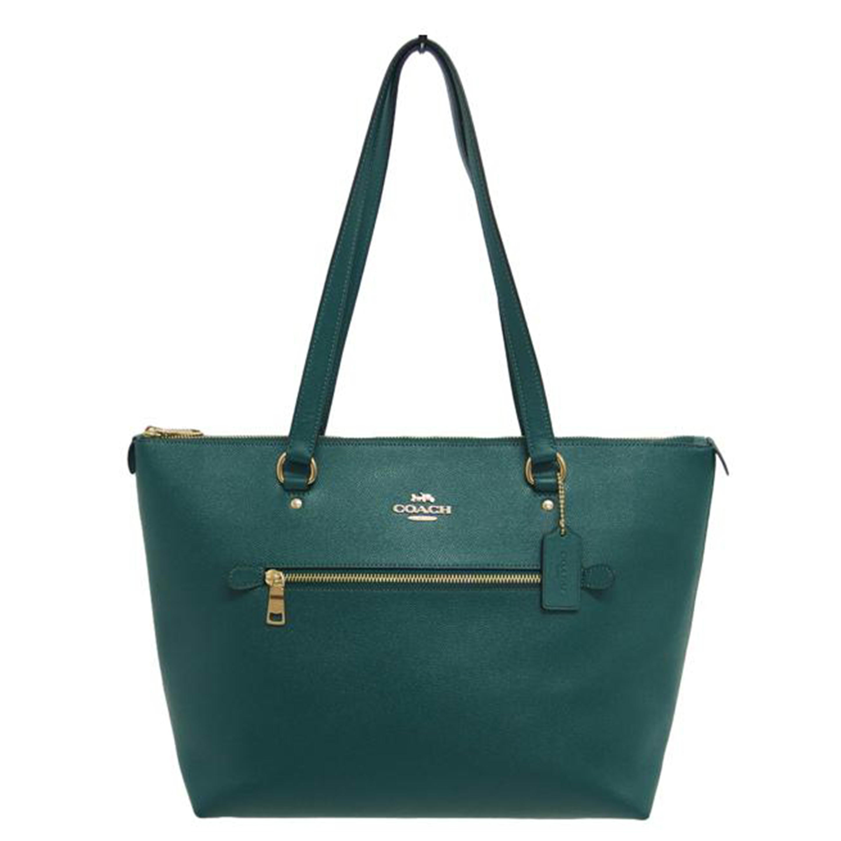 COACH コーチ/レザートートバッグ/グリーン/F79608//H19**/Aランク/04