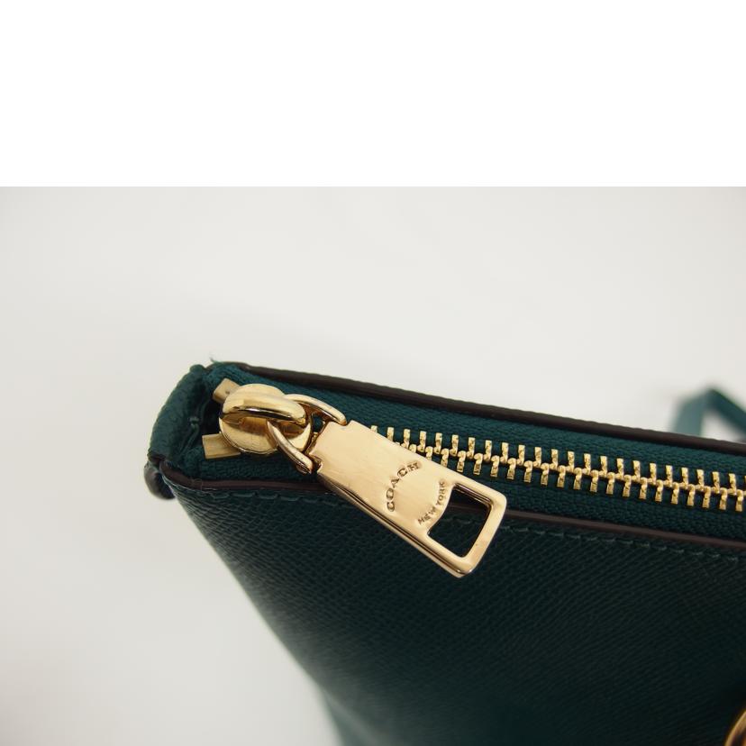 COACH コーチ/レザートートバッグ/グリーン/F79608//H19**/Aランク/04