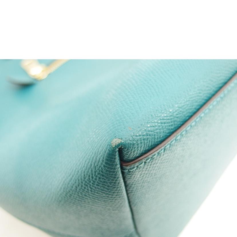 COACH コーチ/レザートートバッグ/グリーン/F79608//H19**/Aランク/04