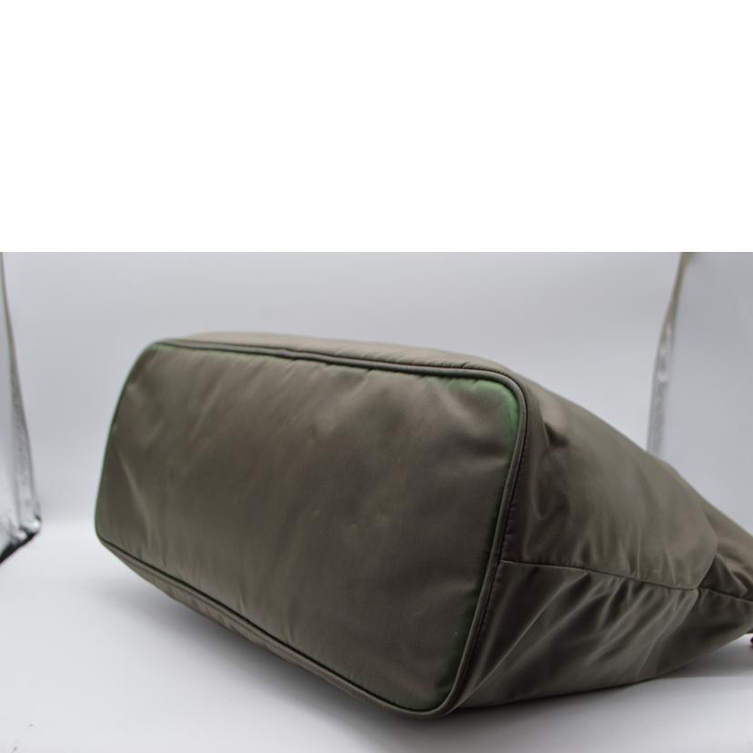 PRADA プラダ/テストーナイロンレザートート/カーキー//165/Bランク/89