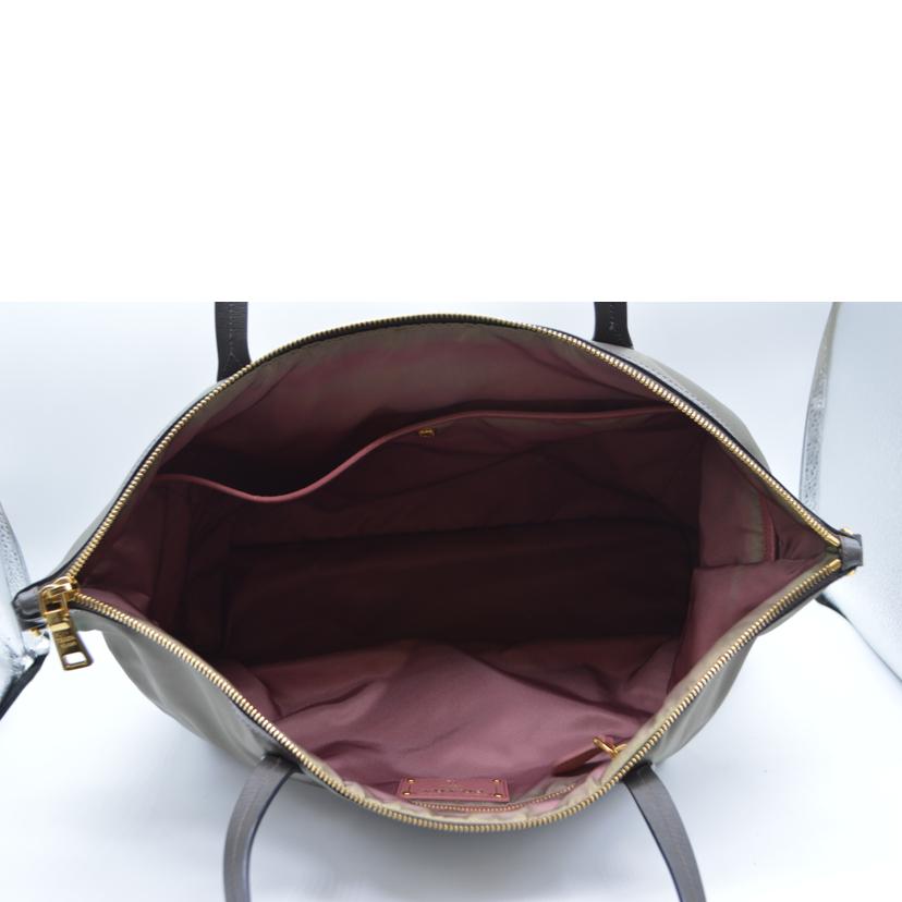 PRADA プラダ/テストーナイロンレザートート/カーキー//165/Bランク/89