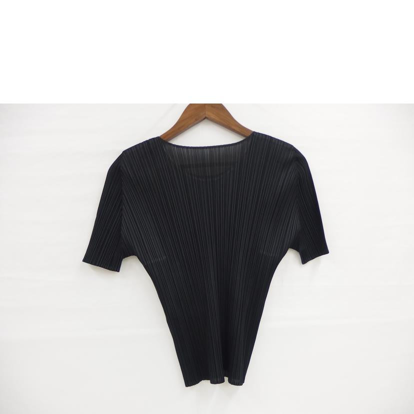 PLEATS PLEASE プリーツプリーズ/PLEATS PLEASE 半袖プリーツトップス/ブラック//ABランク/82