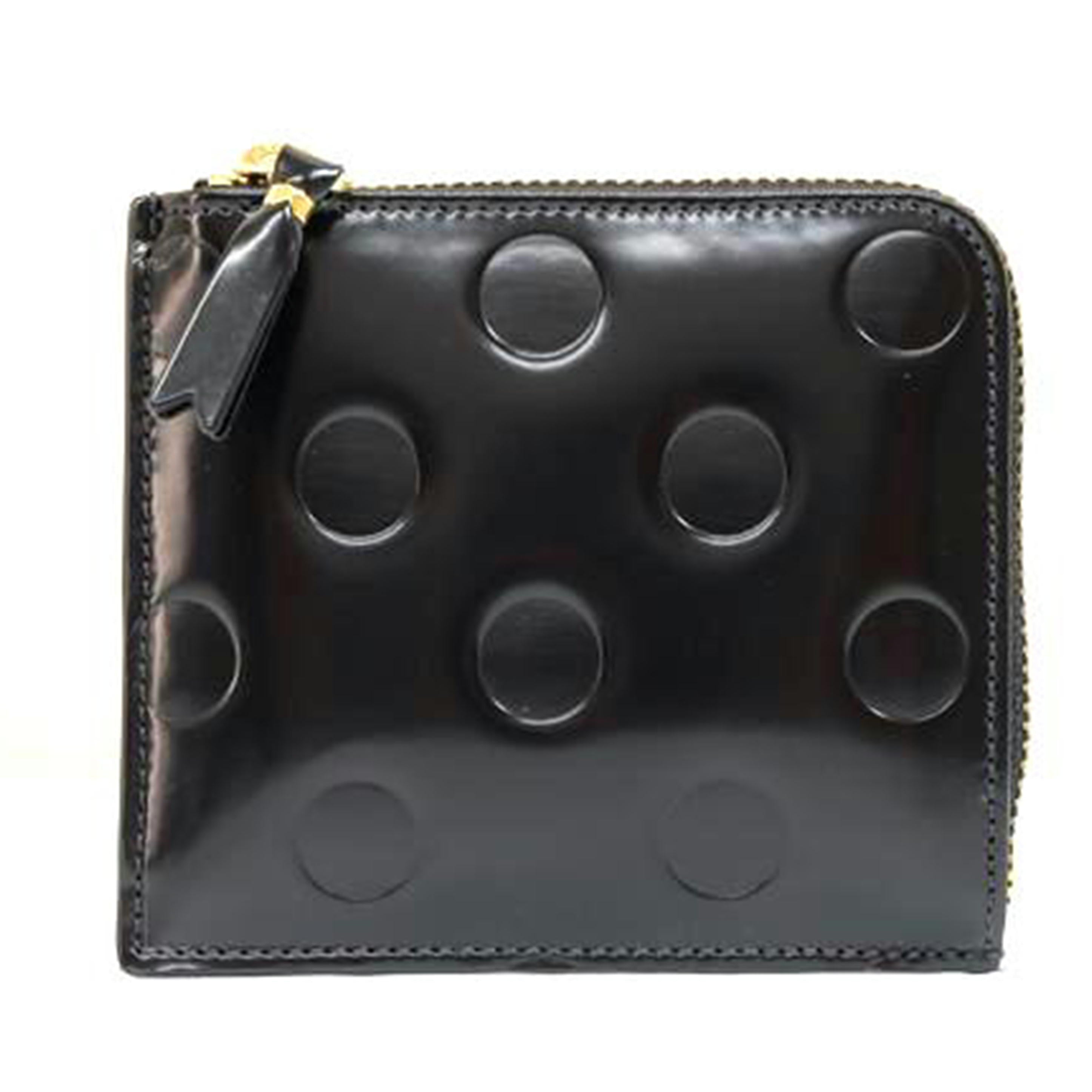 COMME des GARCONS コムデギャルソン/ポルカドット Lジップエンボスコインケース/-//-/Aランク/71