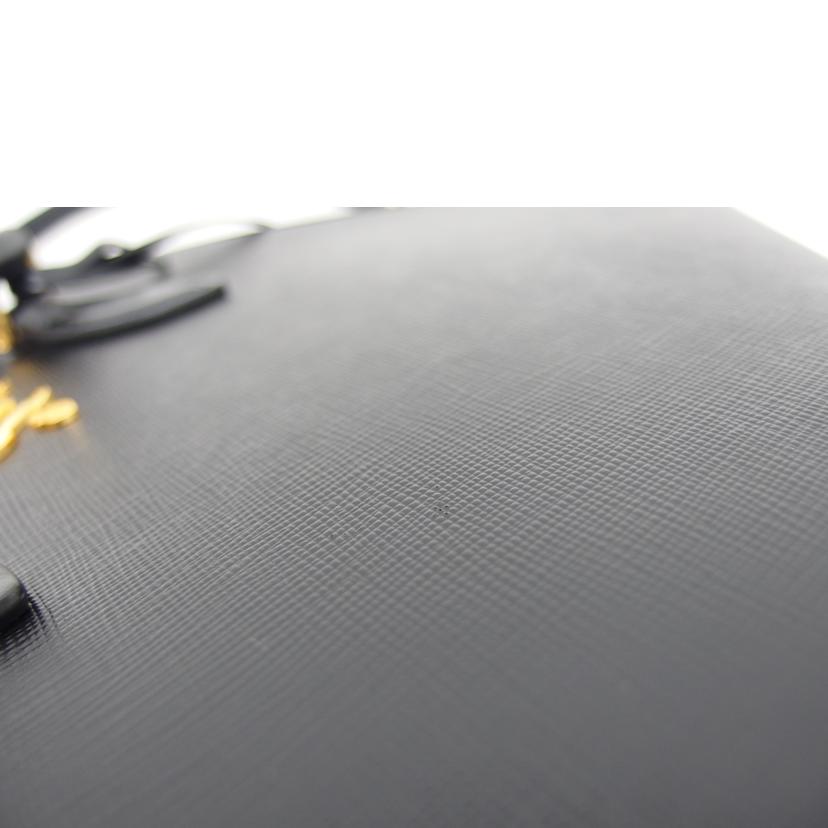 PRADA プラダ/サフィアーノ2WAYショルダーバッグ/ブラック/1BA113//158/Aランク/04