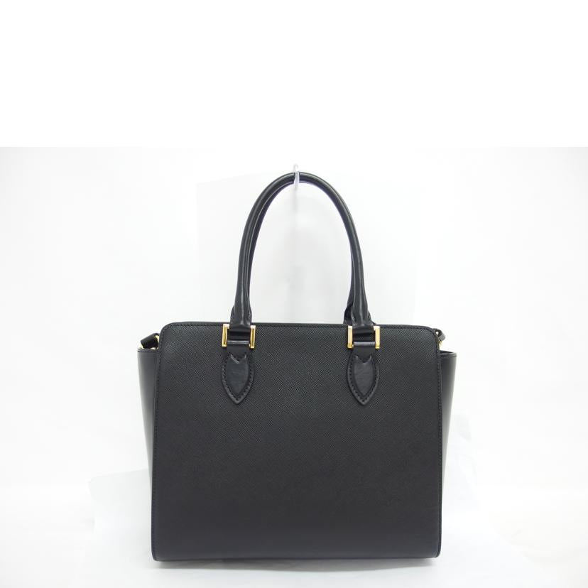 PRADA プラダ/サフィアーノ2WAYショルダーバッグ/ブラック/1BA113//158/Aランク/04