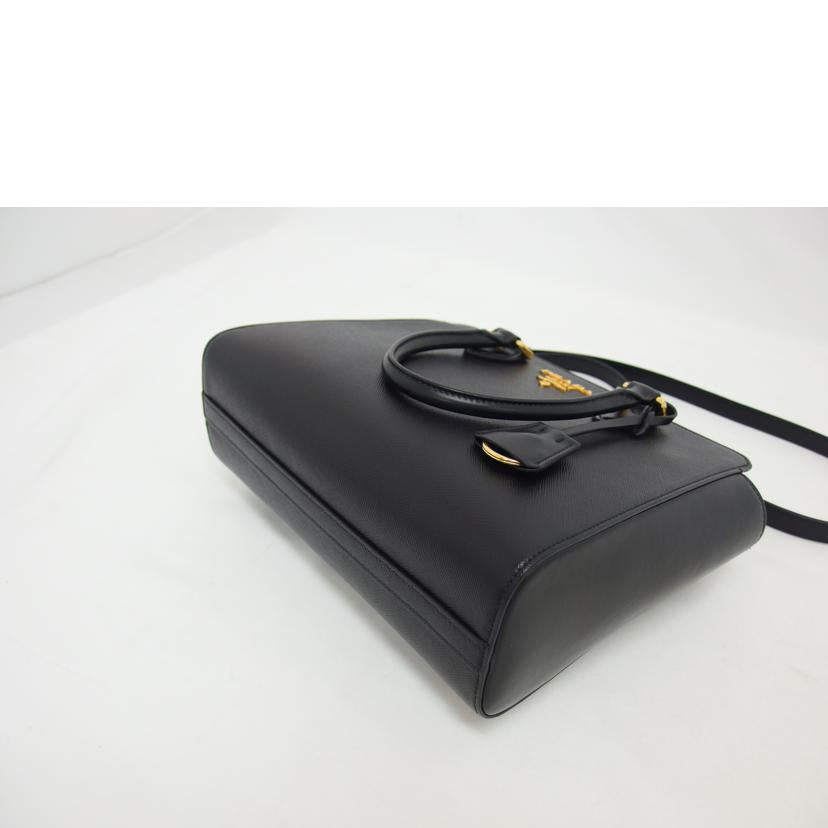 PRADA プラダ/サフィアーノ2WAYショルダーバッグ/ブラック/1BA113//158/Aランク/04