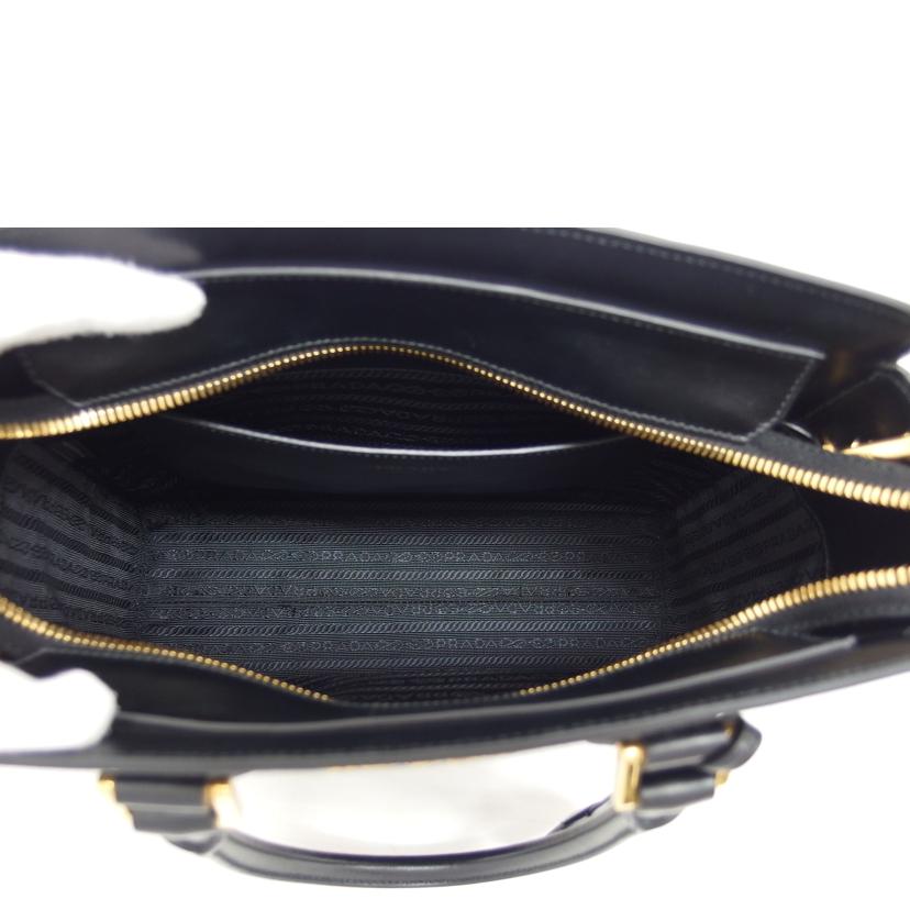 PRADA プラダ/サフィアーノ2WAYショルダーバッグ/ブラック/1BA113//158/Aランク/04