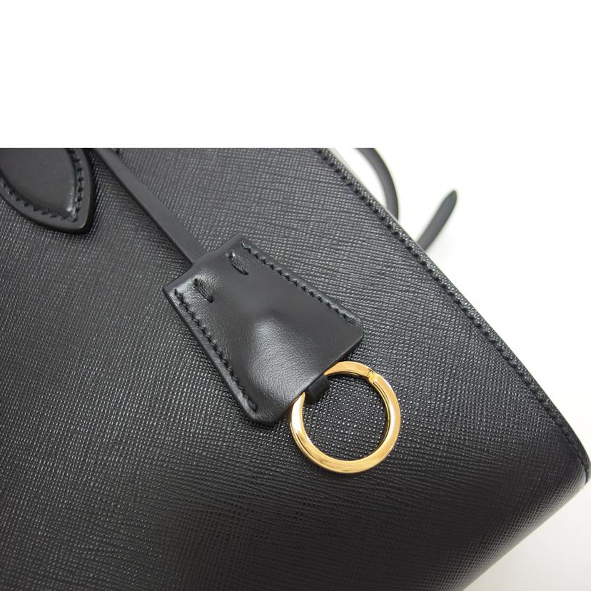 PRADA プラダ/サフィアーノ2WAYショルダーバッグ/ブラック/1BA113//158/Aランク/04