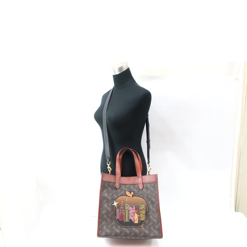 COACH コーチ/フィールドトート 2WAYショルダーバッグ リンゴ/C0769//Aランク/65