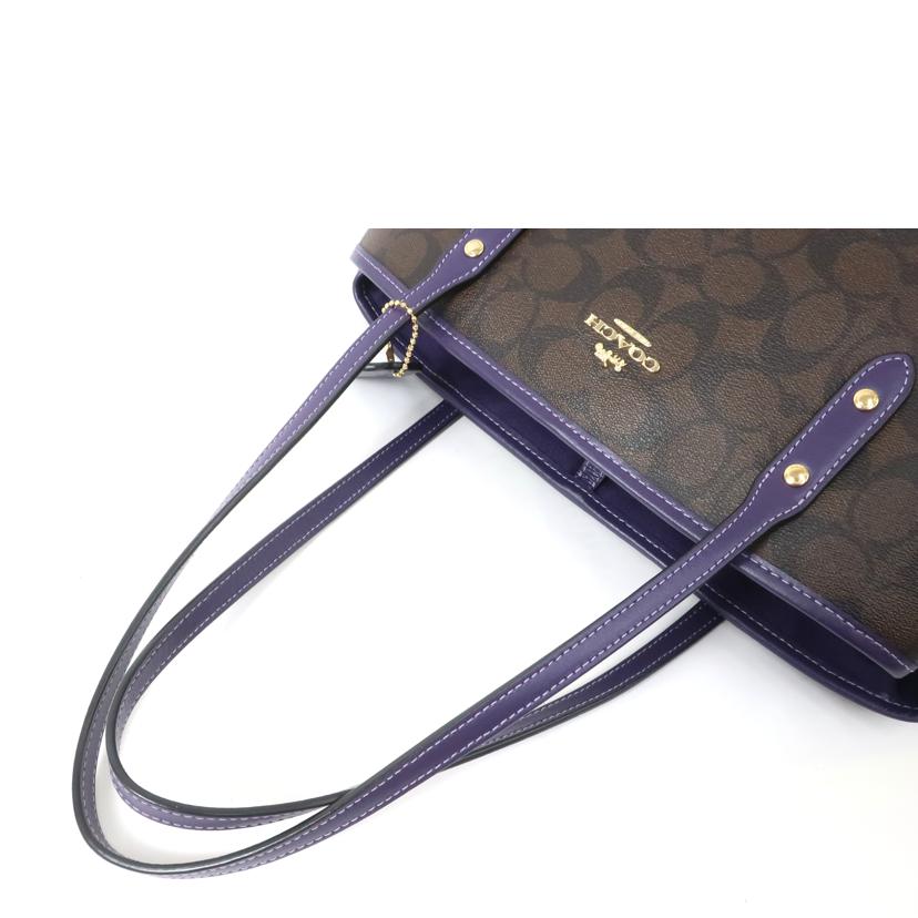 COACH コーチ/ラグジュアリー シグネチャー ドローストリングトートバッグ/F57842//ABランク/65