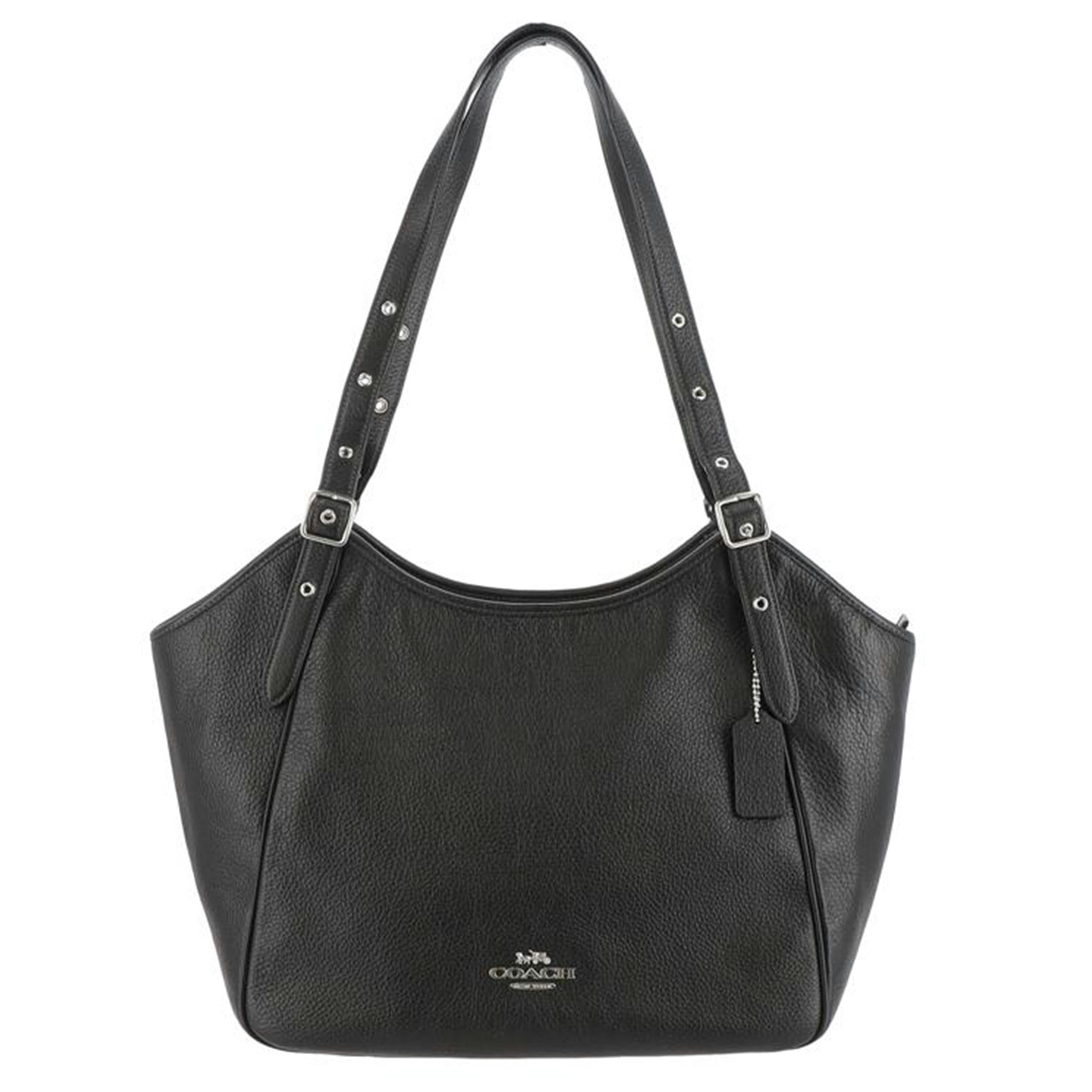 COACH コーチ/ペプルドレザートート/ブラック/CM074//F23**/Aランク/78