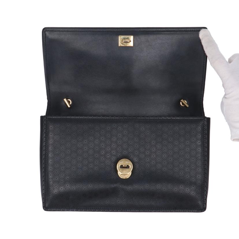 Ferragamo フェラガモ/ジニー・ヴァラリボンレザーチェーンショルダー/AU-21/F003//ABランク/91