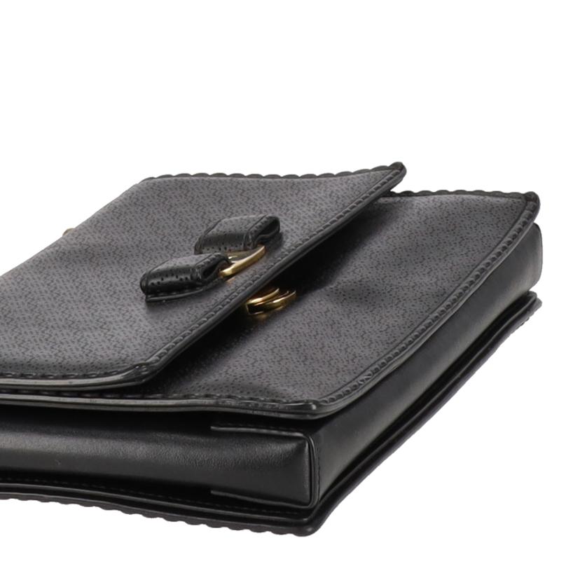 Ferragamo フェラガモ/ジニー・ヴァラリボンレザーチェーンショルダー/AU-21/F003//ABランク/91