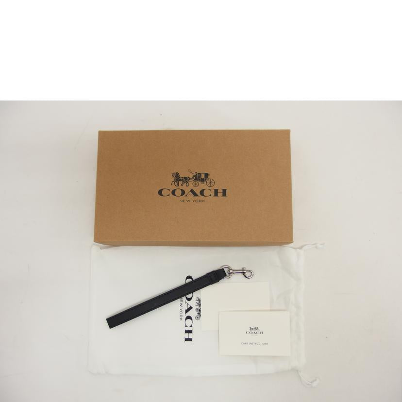 COACH コーチ/PVCシグネチャー/ラウンドファスナー長財布/ブラック/C4452//A21**/Aランク/04