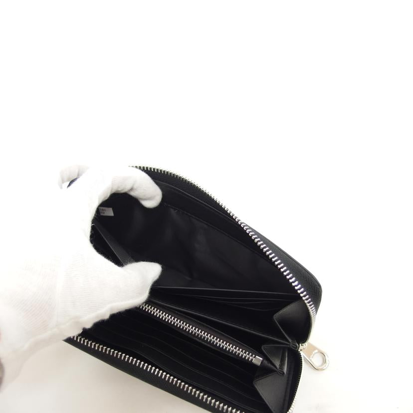 COACH コーチ/PVCシグネチャー/ラウンドファスナー長財布/ブラック/C4452//A21**/Aランク/04