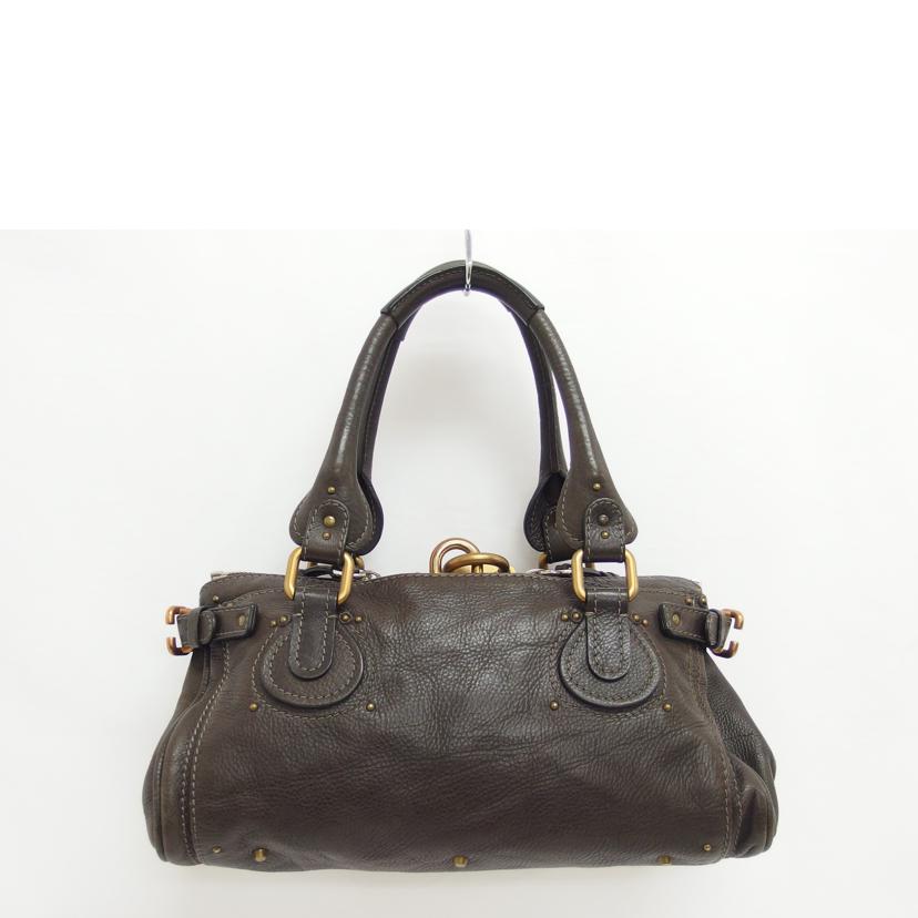 Chloe クロエ/パディントン/レザーハンドバッグ/ダークブラウン/6HSA02//040********/ABランク/04